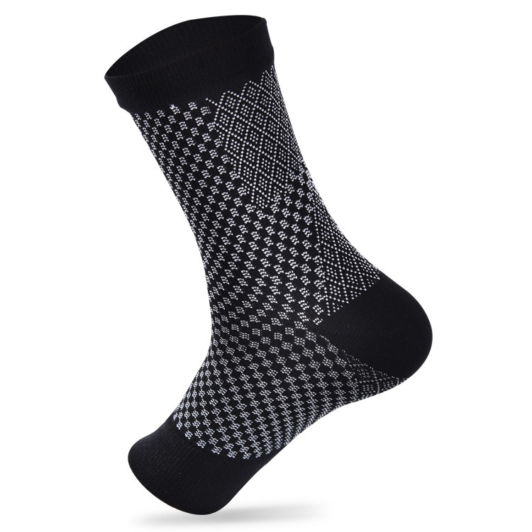 Toeless Ankle Sleeves Foot Care Socks Cotton Men Socks Nurses Compression Socks for Flying 15-20 mmHg